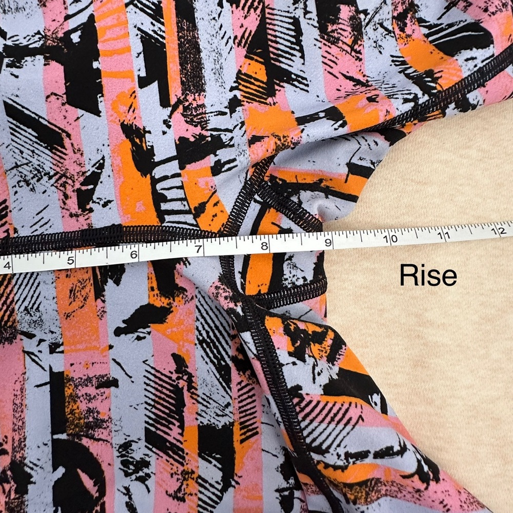 Lululemon Women’s 7/8 Tight II Pink Orange Waistband Pocket Leggings Size 4 - Picture 10 of 13